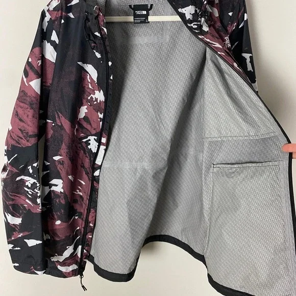 The North Face Antora Printed Jacket DryVent Rain Coat Womens XL Abstract - Picture 5 of 10